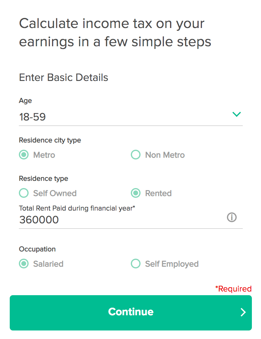 Income Tax Calculator Calculate Income Tax Online Fy 2020 21